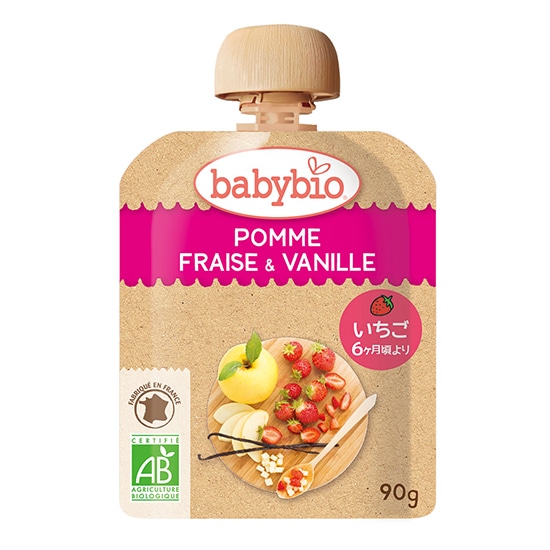 ベビービオ ベビースムージー  アップル・ストロベリー・バニラ 90g